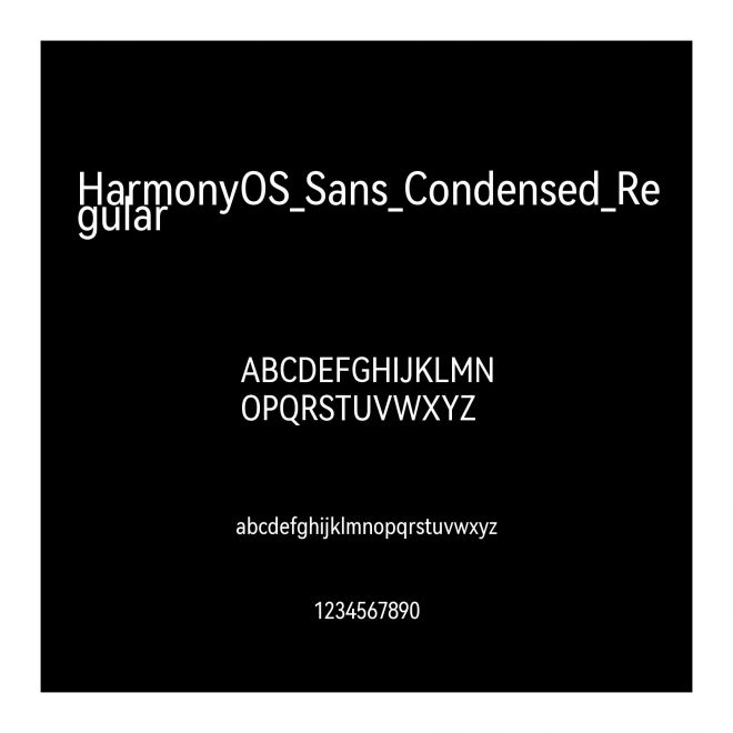 HarmonyOS_Sans_Condensed_Regular