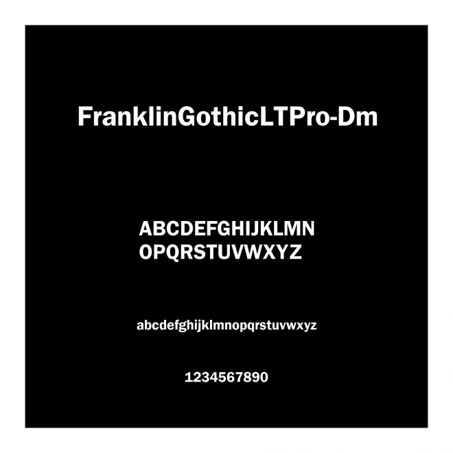 FranklinGothicLTPro-Dm