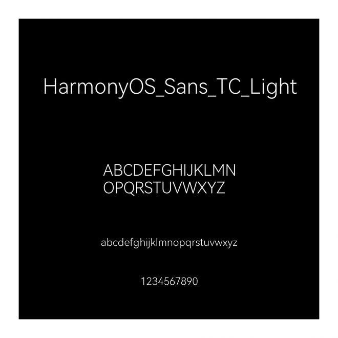 HarmonyOS_Sans_TC_Light