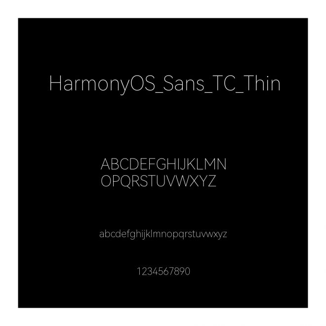 HarmonyOS_Sans_TC_Thin