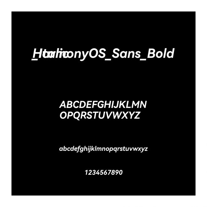 HarmonyOS_Sans_Bold_Italic