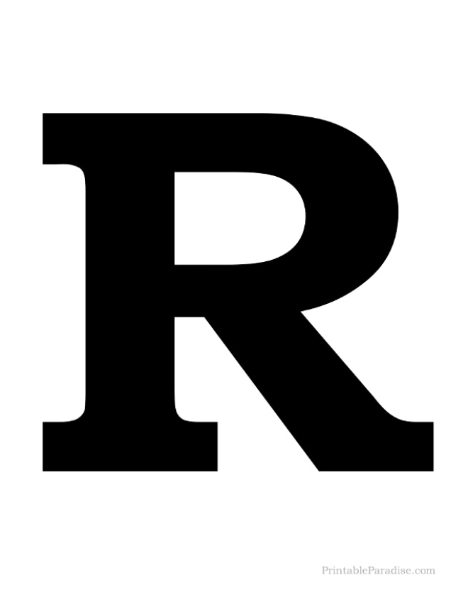 标点符号_字母_R字母_letter_r