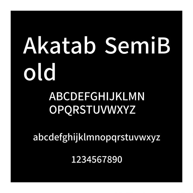 Akatab SemiBold