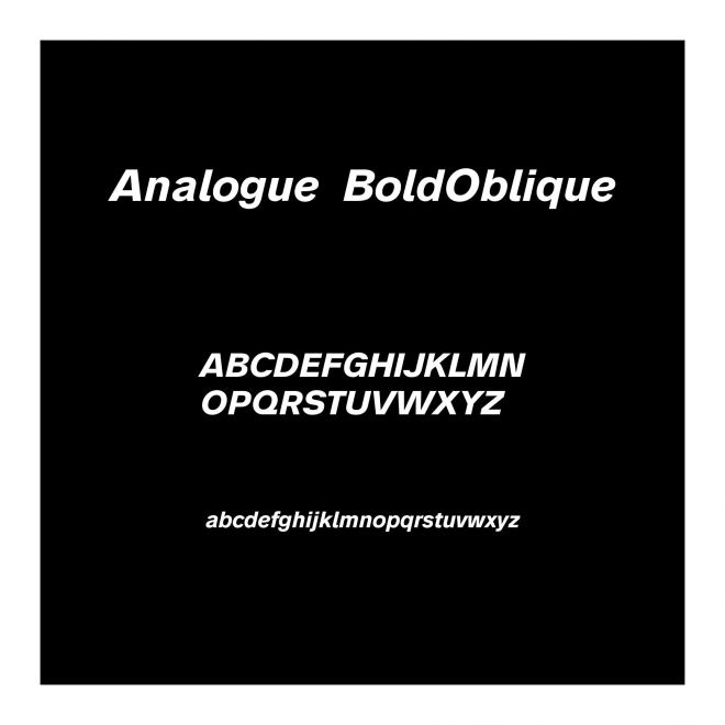 Analogue76BoldOblique