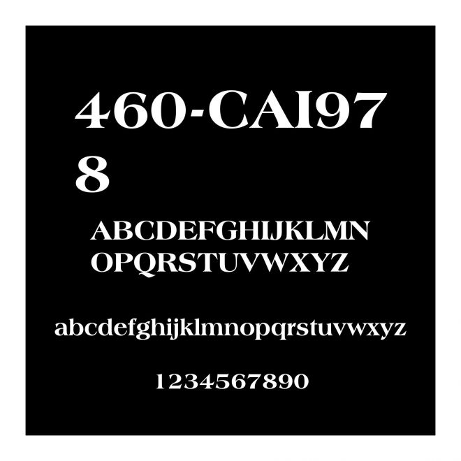 460-CAI978