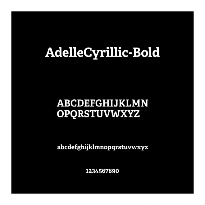 AdelleCyrillic-Bold
