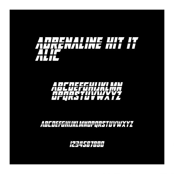 Adrenaline Hit Italic
