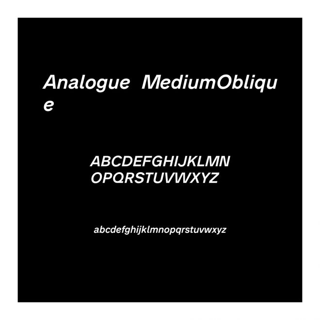 Analogue66MediumOblique