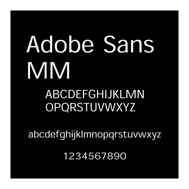 Adobe Sans MM