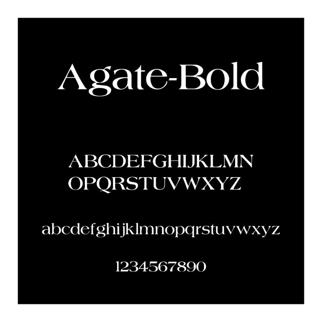Agate-Bold