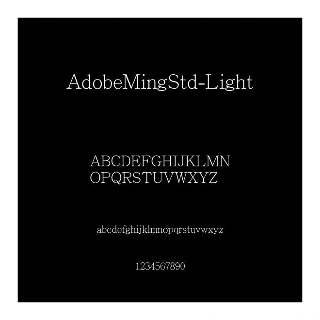 AdobeMingStd-Light
