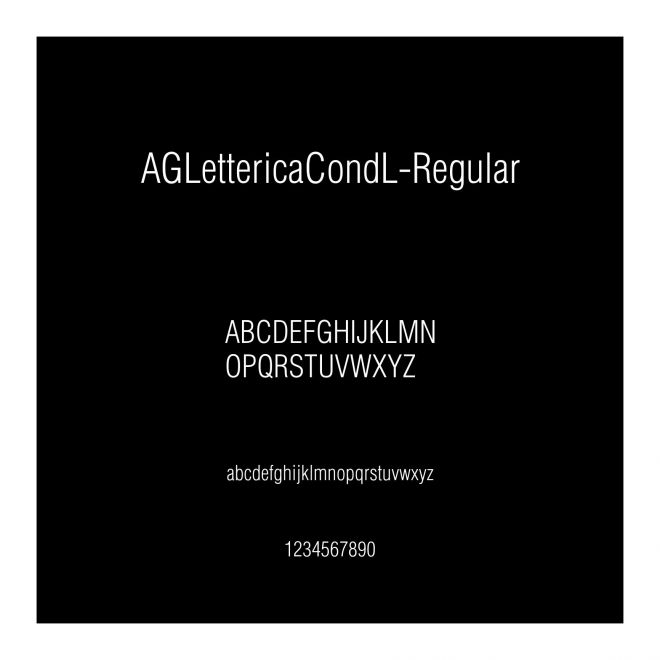 AGLettericaCondL-Regular
