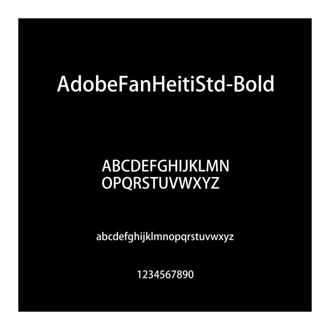 AdobeFanHeitiStd-Bold