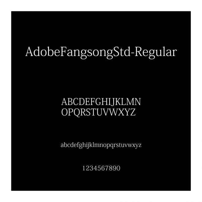 AdobeFangsongStd-Regular