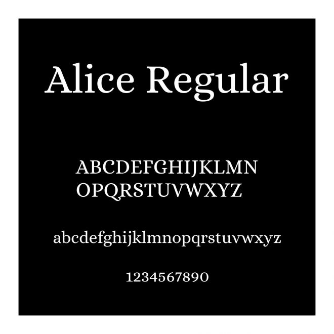 Alice Regular