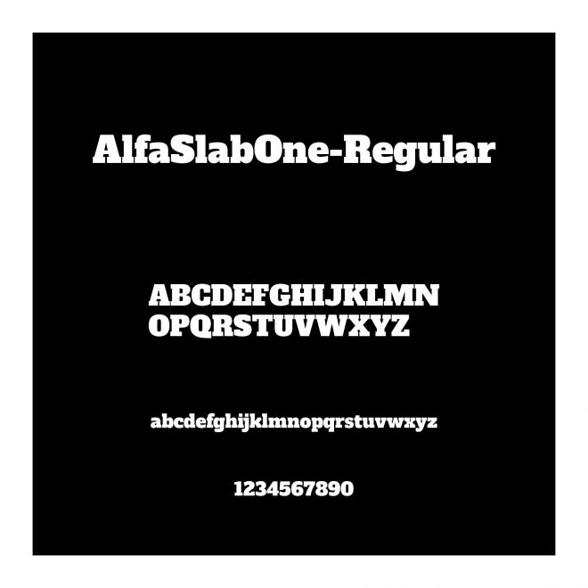 AlfaSlabOne-Regular