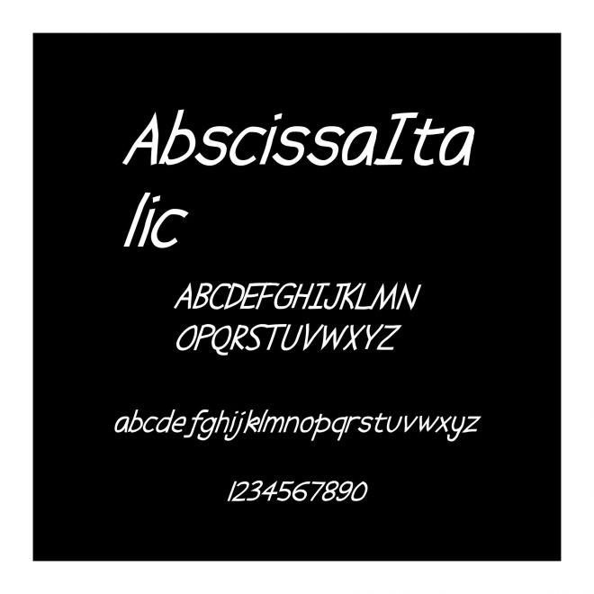 AbscissaItalic