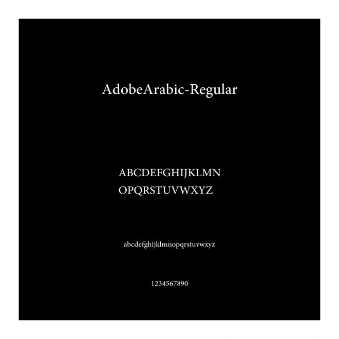 AdobeArabic-Regular