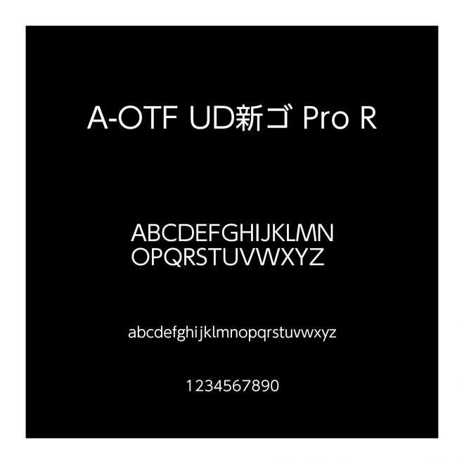 A-OTF UD新ゴ Pro R