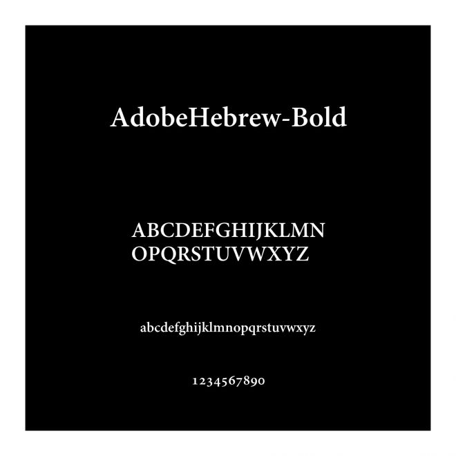 AdobeHebrew-Bold