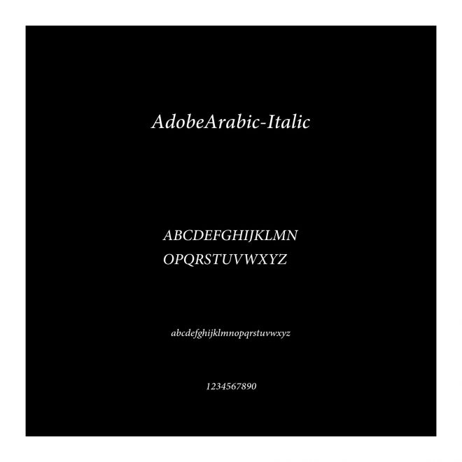AdobeArabic-Italic