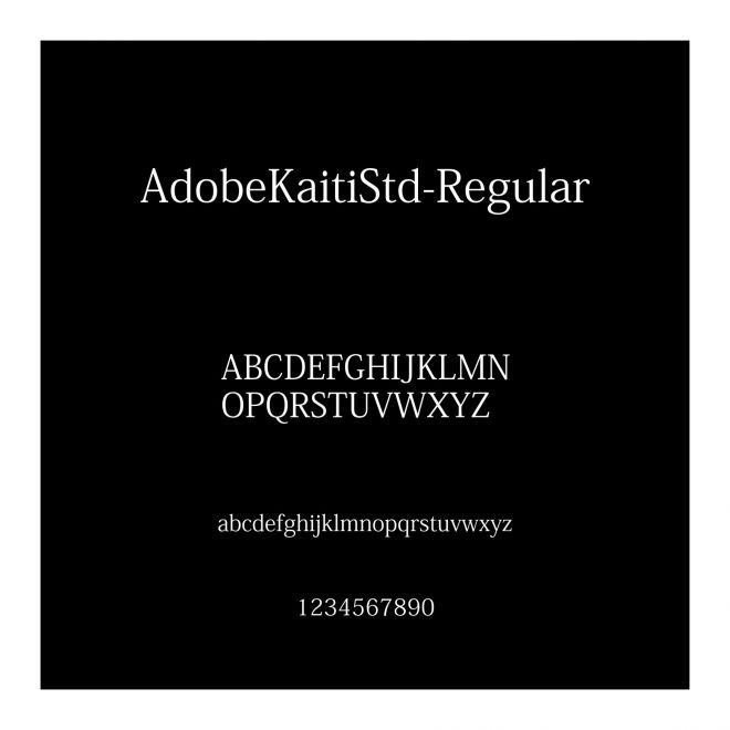 AdobeKaitiStd-Regular