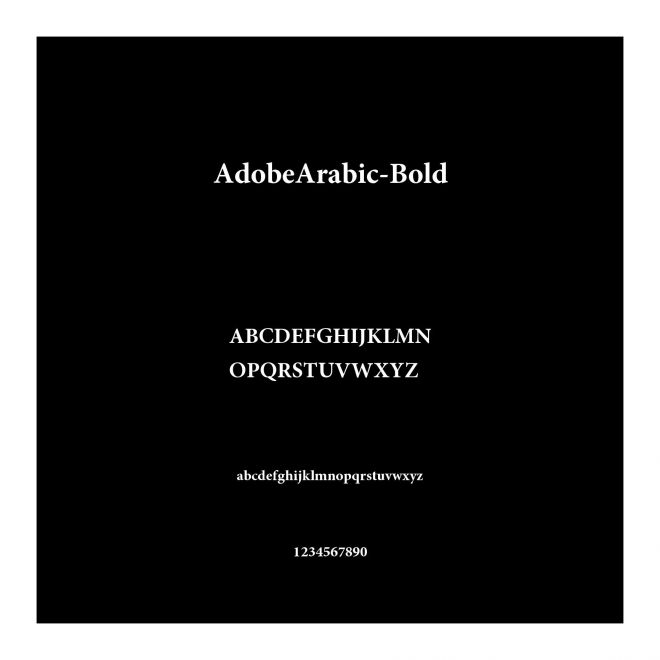 AdobeArabic-Bold