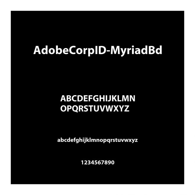 AdobeCorpID-MyriadBd