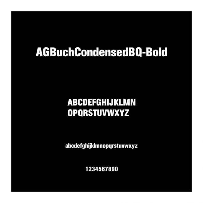 AGBuchCondensedBQ-Bold