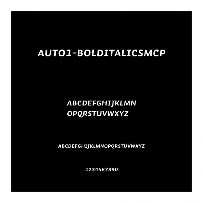Auto1-BoldItalicSmCp