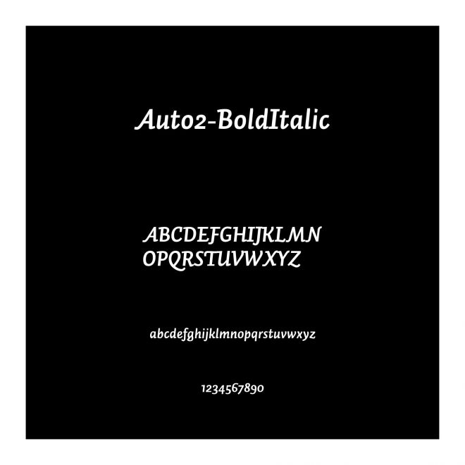 Auto2-BoldItalic