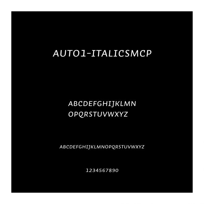 Auto1-ItalicSmCp