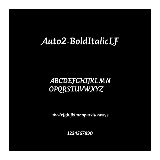 Auto2-BoldItalicLF