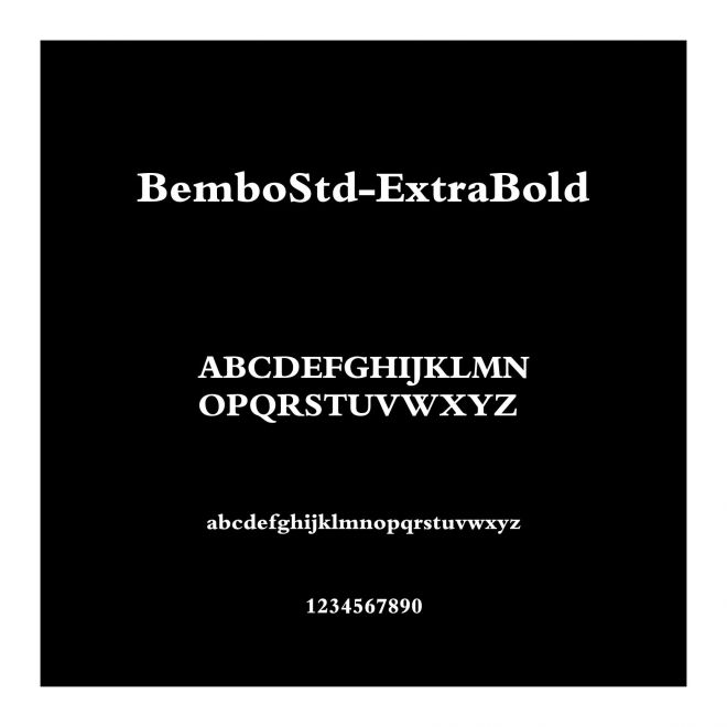 BemboStd-ExtraBold