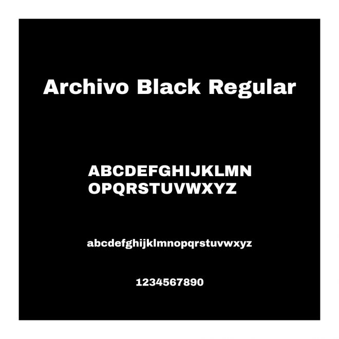 Archivo Black Regular