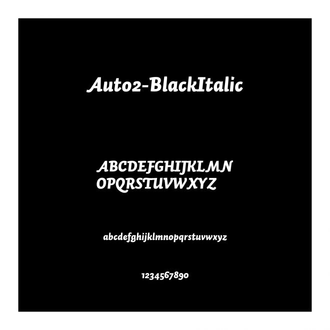Auto2-BlackItalic