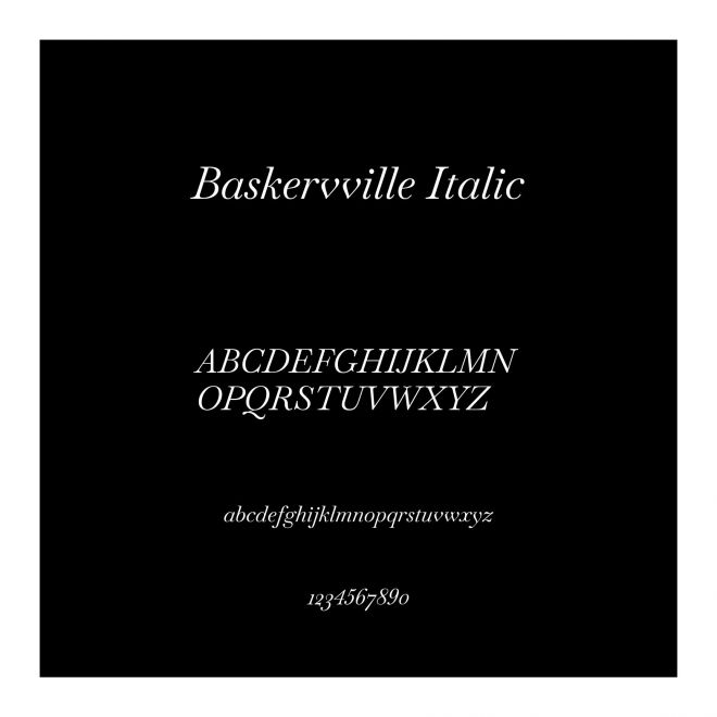 Baskervville Italic