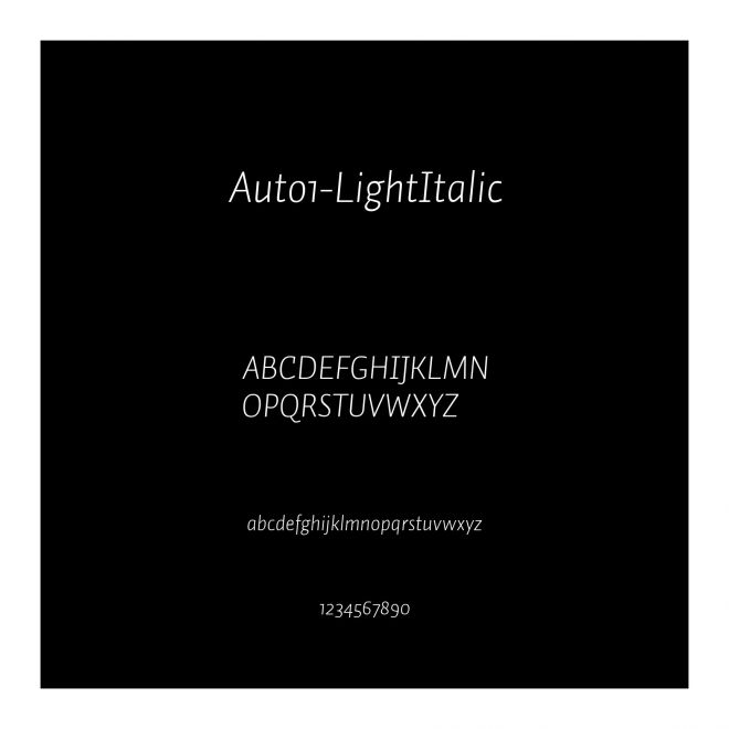 Auto1-LightItalic