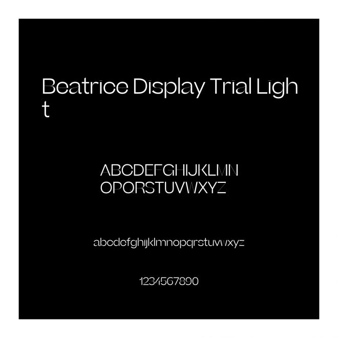 Beatrice Display Trial Light