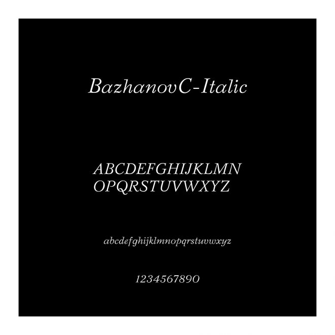 BazhanovC-Italic
