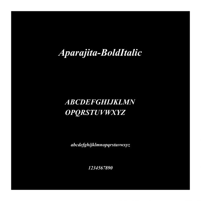 Aparajita-BoldItalic