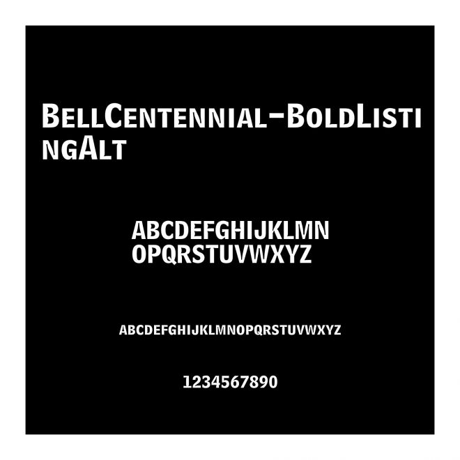 BellCentennial-BoldListingAlt