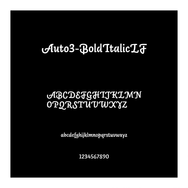 Auto3-BoldItalicLF