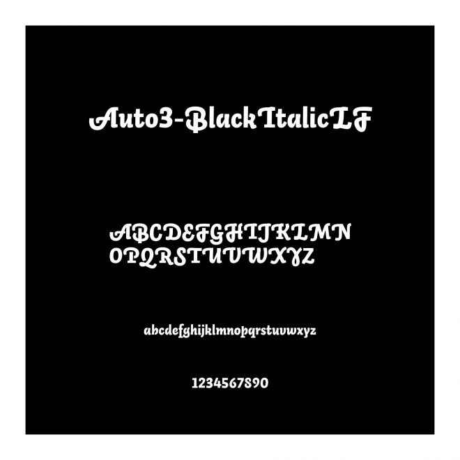 Auto3-BlackItalicLF