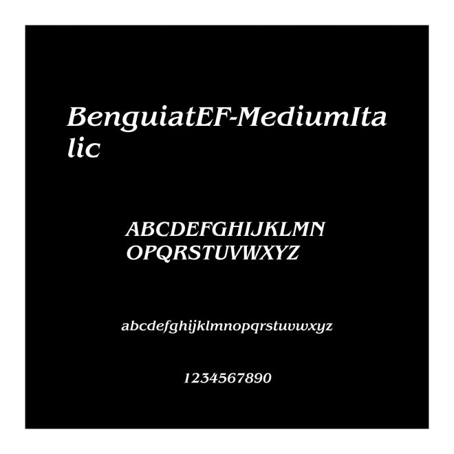 BenguiatEF-MediumItalic