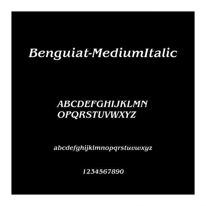 Benguiat-MediumItalic