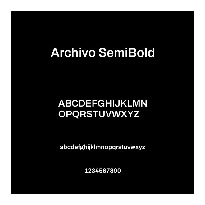 Archivo SemiBold