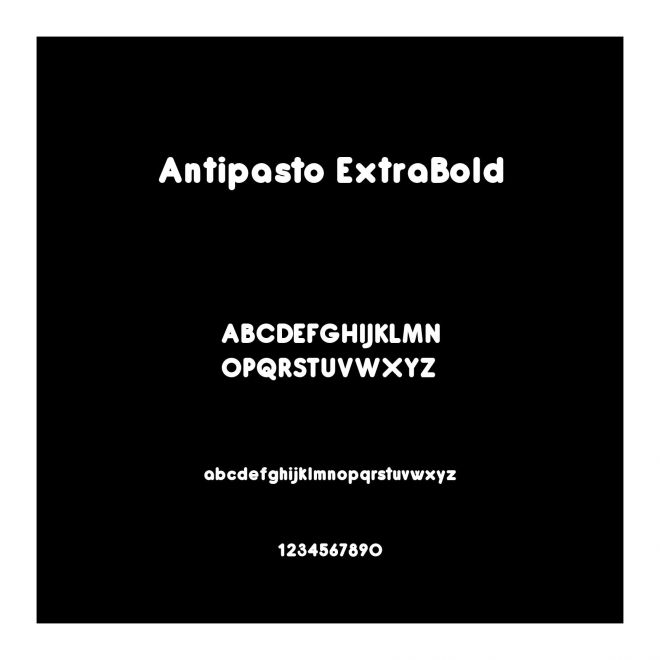 Antipasto ExtraBold