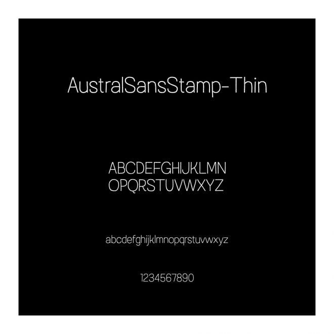 AustralSansStamp-Thin