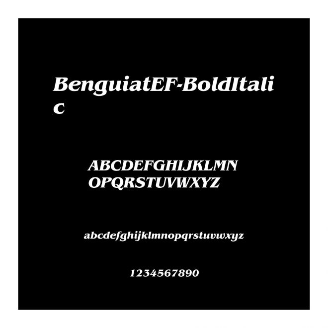 BenguiatEF-BoldItalic
